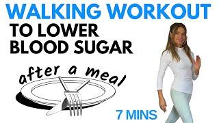 Walking Workout To Lower Blood Sugar - Just 7 Minutes - Walk at Home