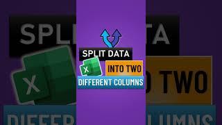 Splitting data into two different Columns in Excel by Pavan Lalwani | shorts #shorts #exceltips