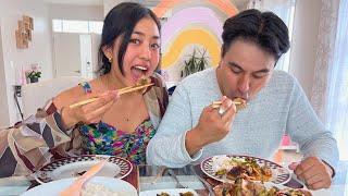 samoan Fiancé trying naga pork for the first time  || first every nagamese vlog