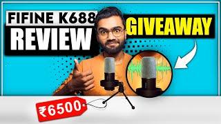 Fifine K688 Review & GIVEAWAY  (2024) | Best Budget USB Microphone for Youtube Videos