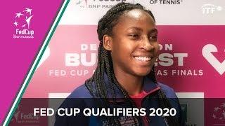 Coco Gauff on Training with Serena Williams and Team USA | Fed Cup 2020 Qualifiers | ITF