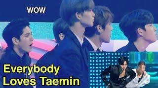 Every male idols non-stop loving & admiring Taemin for 14 minutes straight