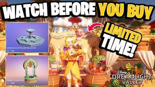 Epcot Fountain, Well Skins & Cactus House! [Watch Before You Buy] | Dreamlight Valley