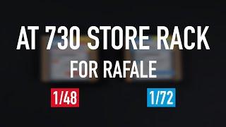 AT730 triple store racks for Rafale in 1/48 and 1/72 by ResKit / Unboxing