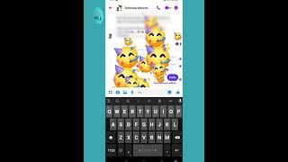 Make your own word emoji in Facebook Messenger #shorts