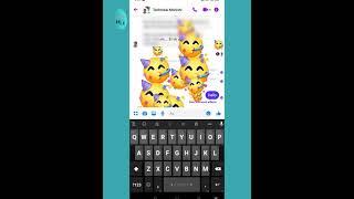 Make your own word emoji in Facebook Messenger #shorts