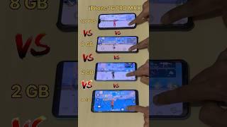 iPhone 16  2GB RAM  vs 8GB RAM vs 4GB RAM vs OLD Mobile - FREEFIRE GUN TEST #freefire #iphone16