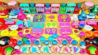 9 Minutes Satisfying With Unboxing Let's Play Baby Doll Toys| Mini Cooking Set | Vegetable Toys 70