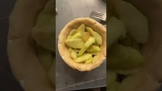 Mini Caramel Apple Pie From Scratch! #baking #fyp