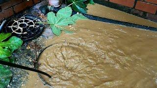 Unblocking a Flooded Back-to-Front Manhole 