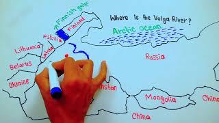 Where is the volga river located on a map // Volga River || 5min Knowledge