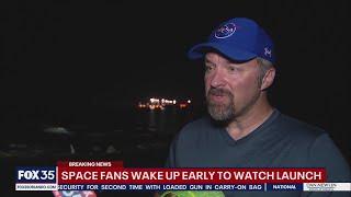 Fans gather on Space Coast to watch Crew-4 launch