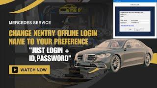 Change Xentry Offline Login Name To Your Preference "Just Login + id, Password" By StudyBenz