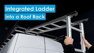 Ladder Integrated in a Roof Rack - Easy and Convenient Way to Access Your Rooftop