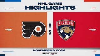 NHL Highlights | Flyers vs. Panthers - November 9, 2024