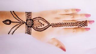 #Most Easy/Simple henna mehndi design for back hand |Eid Special mehndi designs 2019 - मेहंदी डिजाइन