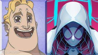 Mr Incredible becoming Canny (Spider Gwen Stacy)