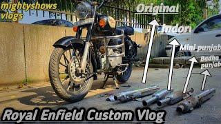 Custom Vlog Of Royal Enfield️ | Bullet Lover | Types Of Bullet Silencer | modifications of Bullet