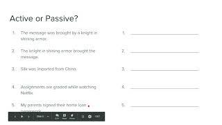 Active and Passive Voice 1