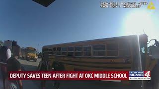 Deputy saves teen after fight at OKC middle school