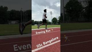Evening Run & Workout at IISc Bangalore #iiscbangalore #run #evening #workout #iitjee #minivlog