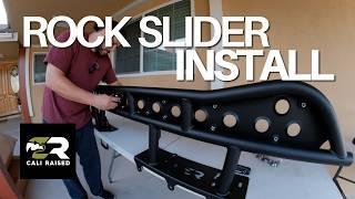 Cali Raised LED Rock Sliders Install | 4Runner