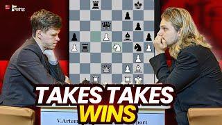 Exchange sacrifice gone wrong - Artemiev  v Rapport | 10th Gashimov Memorial