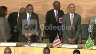 ETHIOPIA: OBAMA ENTERS AFRICAN UNION