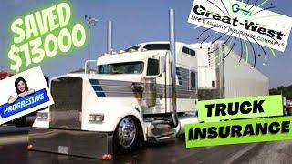 TRUCKING INSURANCE explained !!! How ours dropped 70% in the 5th year !! $19000 to $6000