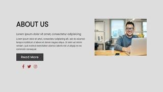 Responsive About Us Section Using HTML & CSS | About Us Page | HTML & CSS Tutorial