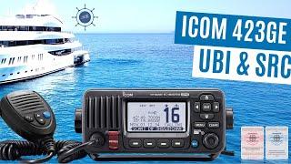 ICOM IC-M423GE Seefunkanlage mit GPS für die UBI & SRC Funkprüfung, SegelnAG