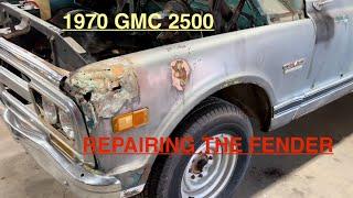 1970 GMC 2500 Fender Replacement? More of a Repair in the End!