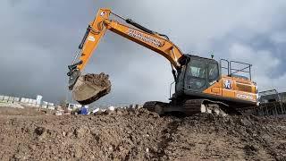 Exclusive footage of the first E Series CASE excavator to be delivered in the UK