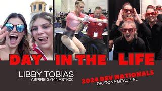 Day in the Life: Libby Tobias, Aspire Gymnastics | 2024 DEV Nationals