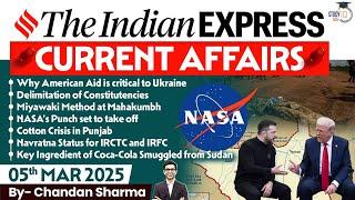 Indian Express Analysis | 5th March 2025 | The Indian Express Newspaper Analysis #news