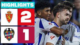 REAL ZARAGOZA 2 - 1 LEVANTE UD | HIGHLIGHTS LALIGA HYPERMOTION