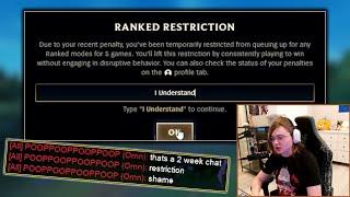 Sneaky gets RANKED RESTRICTED for calling out a CHEATER