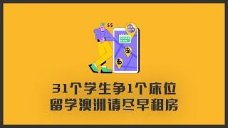 31个学生争一个学生宿舍床位 |  再次提醒，留学澳洲请尽早租房