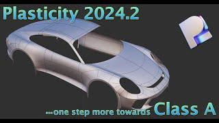 Square in Plasticity 3D 2024.2 (b42) | Pushing Car Modeling near Class A in Plasticity  | Porsche