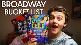 MY BROADWAY BUCKETLIST | JACOB GOLDING