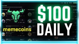 How To Make $100 DAILY Trading Memecoins Using BULLX BOT Solana [Full Beginner Tutorial]