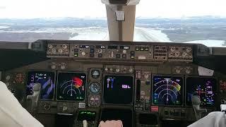 Very bumpy arrival at Anchorage, Alaska -  B747-400