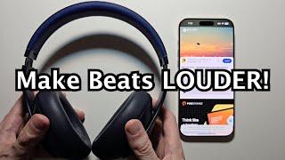 How to Make Beats Studio Pro Headphones LOUDER Fix Issue!