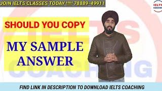 Should You Copy My Cue Card Sample Answer Or Not ?