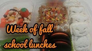 Week of school lunches and husband lunches too !!!!