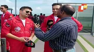 IAF jawans speak to OTV after showing their strength during Suryakiran Airshow in Bhubaneswar