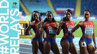 4x400m triumph for Cuban quartet | World Athletics Relays