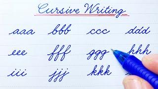 How to improve handwriting | Cursive writing a to z | Cursive abcd | Cursive handwriting practice