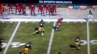 Madden12 Passing Attack against the STEELERS