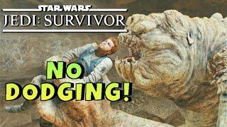 Can you beat Jedi Survivor without dodging?!